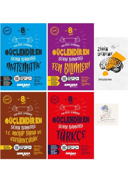 LGS Mat-Fen-Türkçe-Inkılap Soru Bankası Set+Zihin Deneme+Sssk698