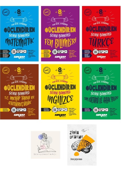 LGS Tüm Dersler Güçlendiren Soru Bankası Set+Zihin Deneme+Sssk632