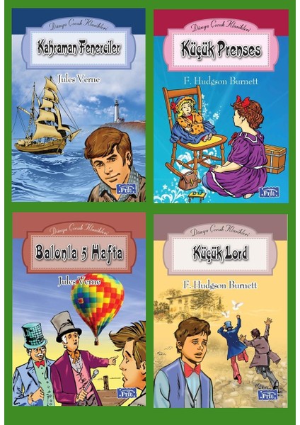 Ortaokul 5.ve 6.sınıflar Için Dünya Çocuk Klasikleri Seti 2 (4 Kitap)