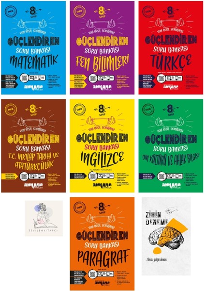 LGS Tüm Dersler Ve Paragraf Güçlendiren Soru Bankası Set+Zihin Deneme+Sssk584