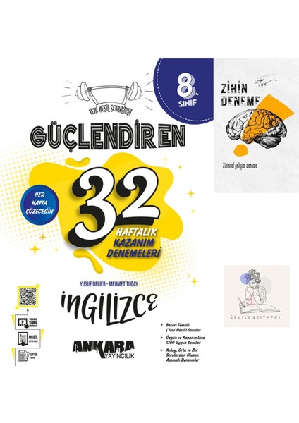 LGS Ingilizce Güçlendiren 32 Hafta Deneme+Zihin Deneme+Sssk430
