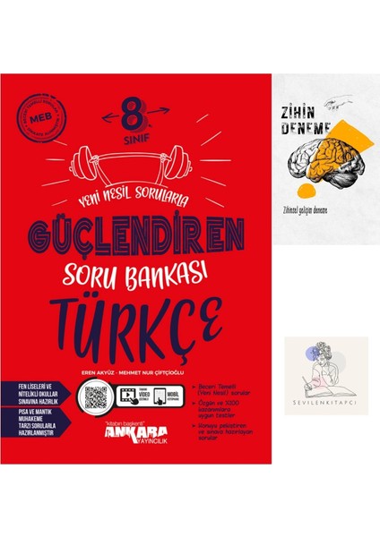 LGS Türkçe Güçlendiren Soru Bankası+Zihin Deneme+Sssk952