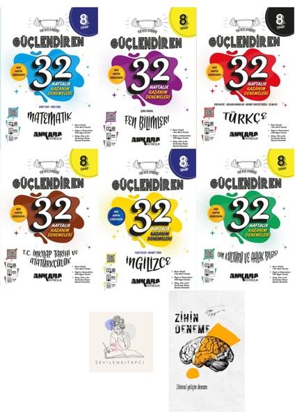 LGS Tüm Dersler Güçlendiren 32 Hafta Deneme+Zihin Deneme+Sssk347