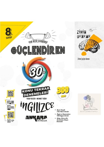 LGS Ingilizce 20li Konu Tarama Denemeleri +Zihin Deneme+Sssk123