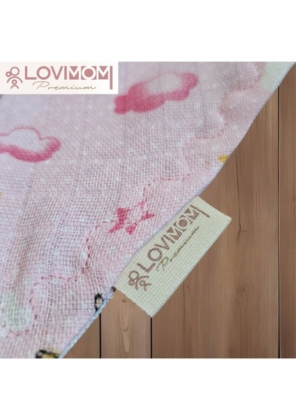 Premium Pamuk Ekstra Soft 2 Kat Müslin Bebek Fuları Salya & Mama Önlüğü 45cm 3 Çıtçıtlı Dream modelleri