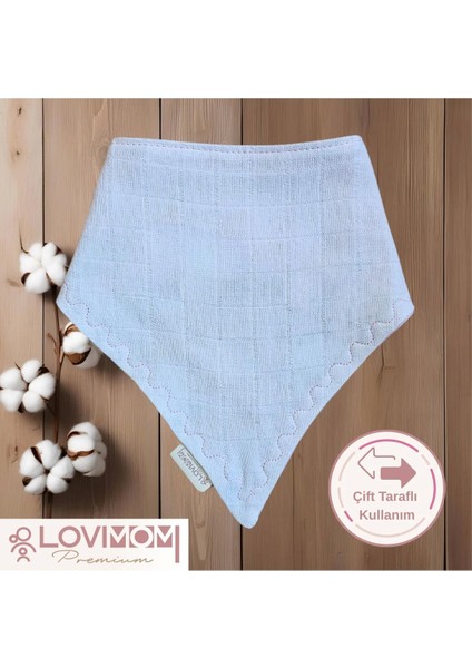 Premium Pamuk Ekstra Soft 2 Kat Müslin Bebek Fuları Salya & Mama Önlüğü 45cm 3 Çıtçıtlı Dream fırsatları