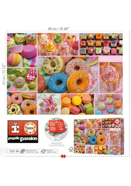 500 Parça Tatlı Parti Kolajı Puzzle - 19904 - Sweet Party Collage fiyatları