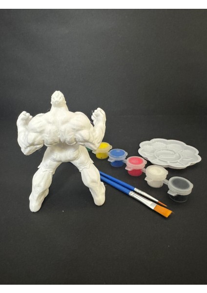 Hulk ve Örümcek Adam 3D Figür Boyama Seti