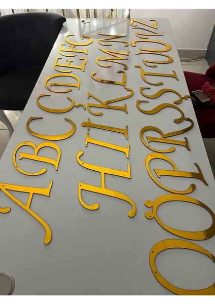 2 Adet Organizasyon Nişan Tag Harfi 30 cm