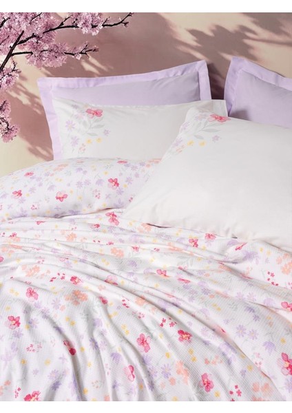 Estiva Çift Kişilik Pike Takımı Winsome Lila - 582244-1453 modelleri