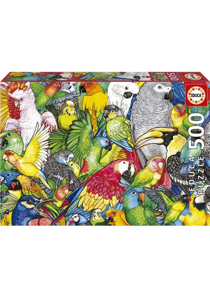 500 Parça Papağanlar / Parrots Puzzle - 19547