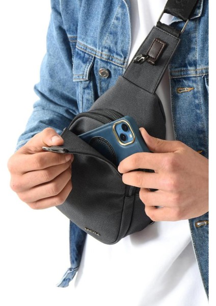 Erkek Bady Bag Göğüs Çantası Kanvas Kumaş Sırt Çantası 27*17 cm Günlük Omuz Çantası fiyatları