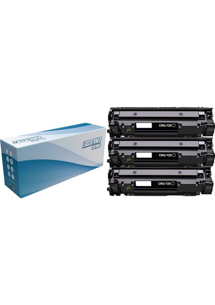 CRG-725 Canon I-Sensys MF-3010 Muadil Toner 3 Lü Avantajlı Paket