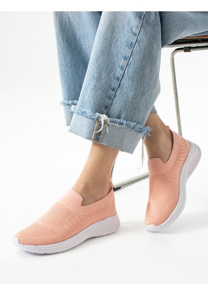 Triko Çorap Bağcıksız Hafif Rahat Taban Günlük Koşu Yürüyüş Sneaker Spor Ayakkabı