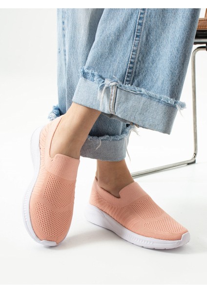 Triko Çorap Bağcıksız Hafif Rahat Taban Günlük Koşu Yürüyüş Sneaker Spor Ayakkabı