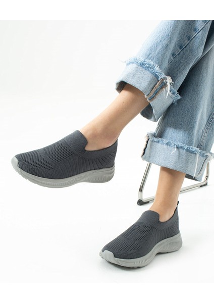 Triko Çorap Bağcıksız Hafif Rahat Taban Günlük Koşu Yürüyüş Sneaker Spor Ayakkabı modelleri