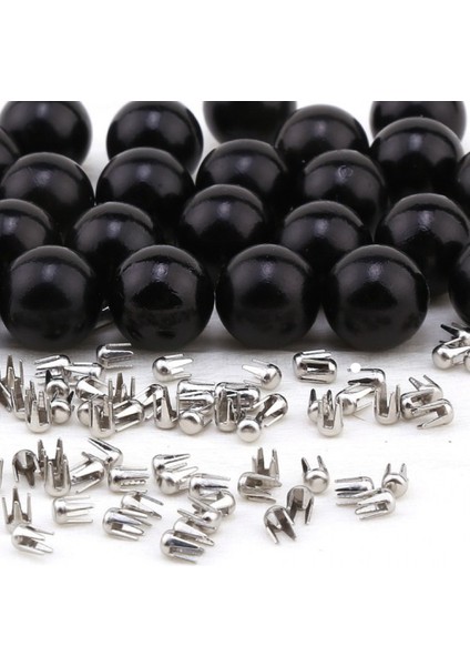 8 mm Siyah Renk Deliksiz İnci 30 gr (80-85 Ad) (Çivi Dahil Değildir)