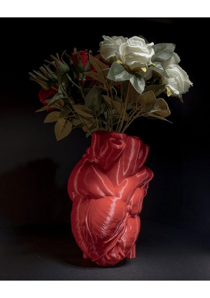 Anatomik Gerçekci Kalp Vazo 17 cm