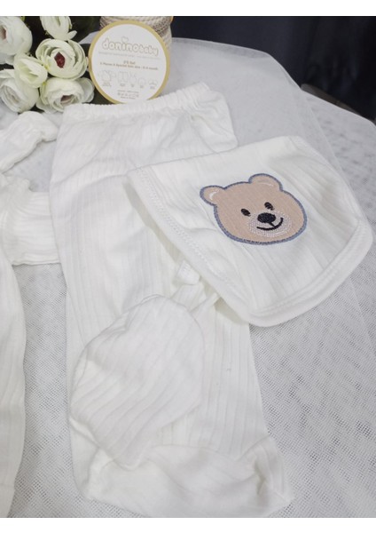 Danino Baby Ayı Nakışlı 5 Parça Zıbın Set fırsatları