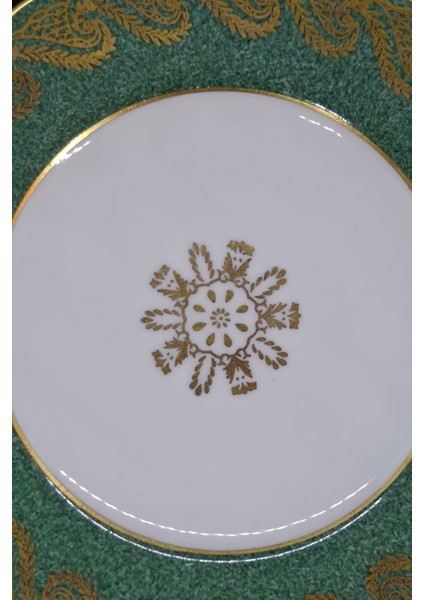 Foley Bone China Ingiliz Yeşil Porselen Antika Tatlı Tabağı 15 cm fiyatları