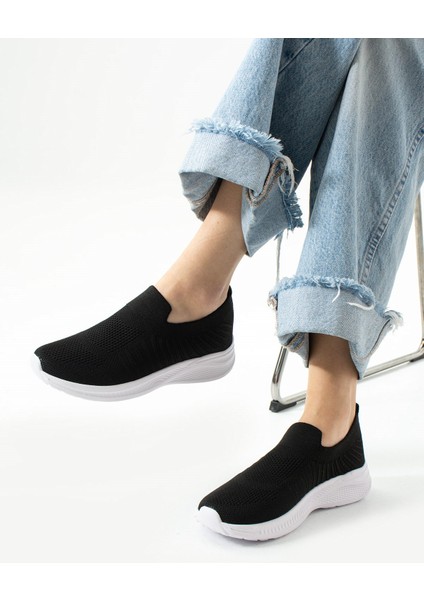 Triko Çorap Bağcıksız Hafif Rahat Taban Günlük Koşu Yürüyüş Sneaker Spor Ayakkabı fiyatları