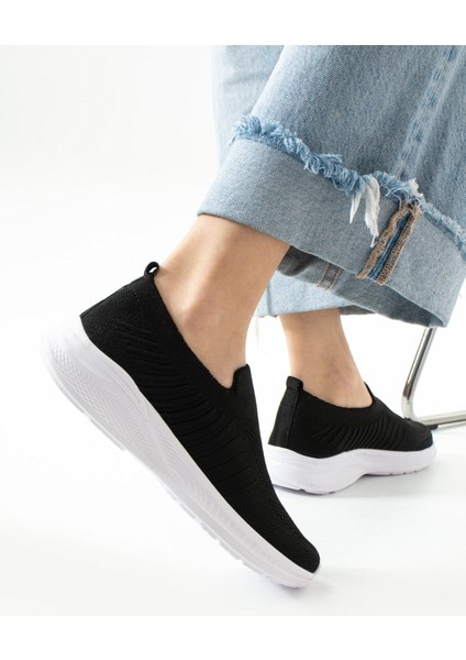 Triko Çorap Bağcıksız Hafif Rahat Taban Günlük Koşu Yürüyüş Sneaker Spor Ayakkabı modelleri