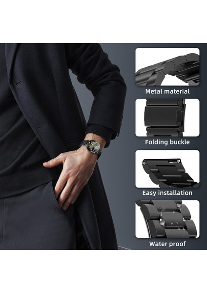 Huawei Watch Gt 5 Pro 42MM/GT 5 41MM/GT 4 41 mm Uyumlu Kordon 18MM Paslanmaz Çelik fiyatları