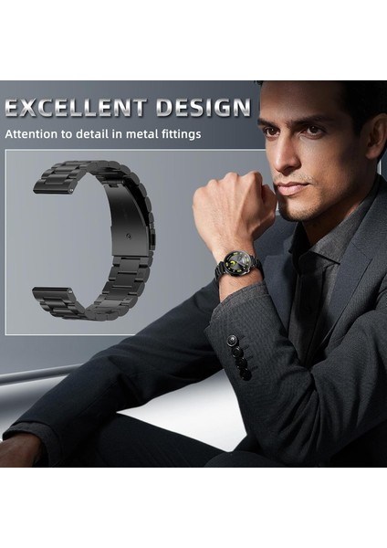 Huawei Watch Gt 5 Pro 42MM/GT 5 41MM/GT 4 41 mm Uyumlu Kordon 18MM Paslanmaz Çelik fırsatları