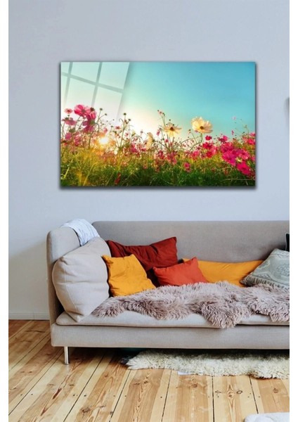 - Çiçekler Cam Tablo Duvar Dekarasyonu,ev Dekorasyon,duvar Tablosu,ev Hediyesi