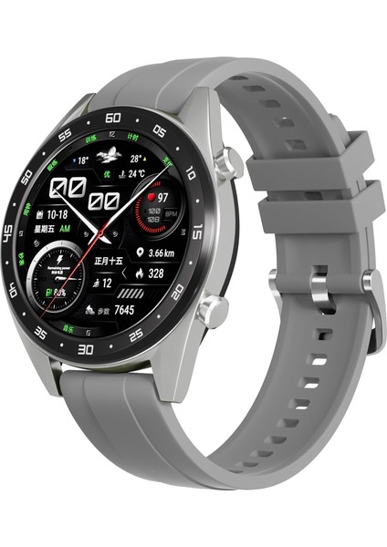 Huawei Watch 3 Gt Gt2 GT2E Gt3 Gt4 Gt 5 Pro Se Elite 46MM Uyumlu 22MM Silikon Metal Tokalı Kordon