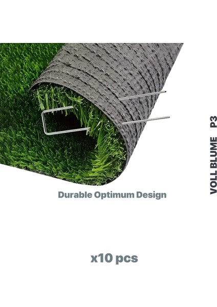 P3 25CM 15CM Çelik Metal Peyzaj Kazığı Bahçe Demiri Kaymaz Kancalı Branda Çivisi Paslanmaz Çelik Gümüş 10 Adet fiyatları
