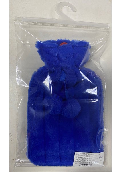 Sıcak Su Torbası Ponponlu Mavi 26X17X2CM 750ML