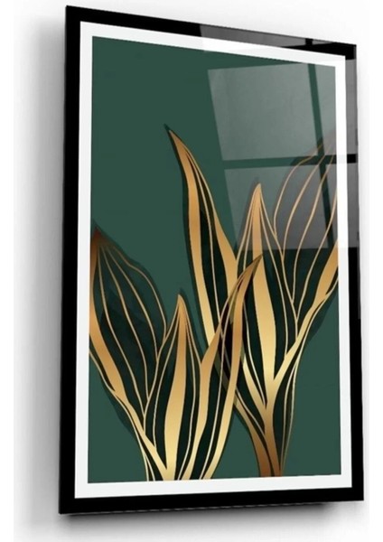 - Yapraklar Cam Tablo