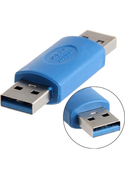 Erkek Erkek USB Adaptör USB 3.0 USB Erkek Erkek Çevirici