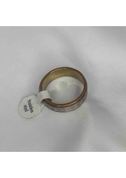 Çoklu Yıldız Şerit Çelik Unisex Yüzük