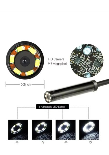 Yılan Video Kamera Led'li 10 Metre Sert Kablo EndoskopKamera fiyatları