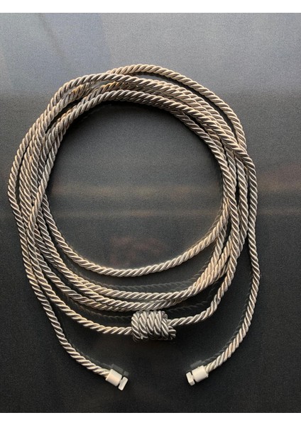 Tül ve Fon Perde Toplama Halatı Tavandan Bağlama Düz Braçol 2 Adet Jumbo Boy Gri Renk modelleri