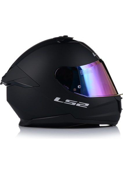 Stream 2 Mat Siyah Full Face Motosiklet Kaskı Gökkuşağı Camlı fırsatları