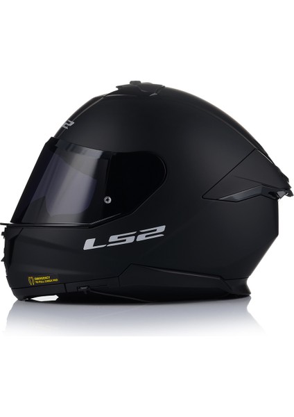 Stream 2 Mat Siyah Full Face Motosiklet Kaskı Siyah Camlı