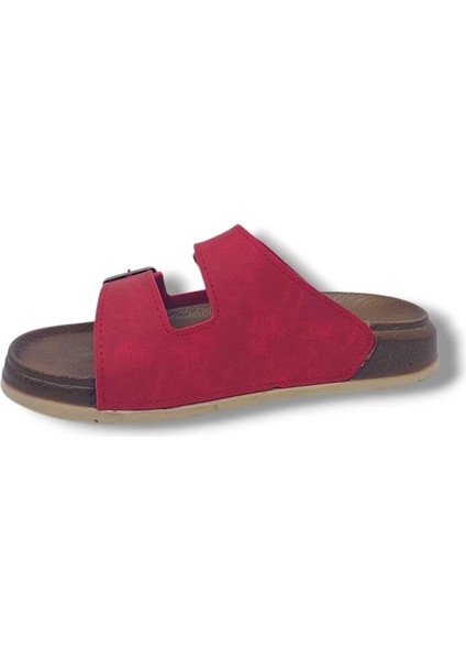 Witta 55201 Unisex Kırmızı Tokalı Günlük Kullanım Terlik modelleri