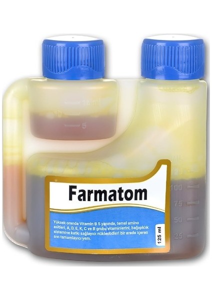 Farmatom Vitamin Desteği 125 ml - Kanatlı Hayvanlar Için Vitamin Takviyesi