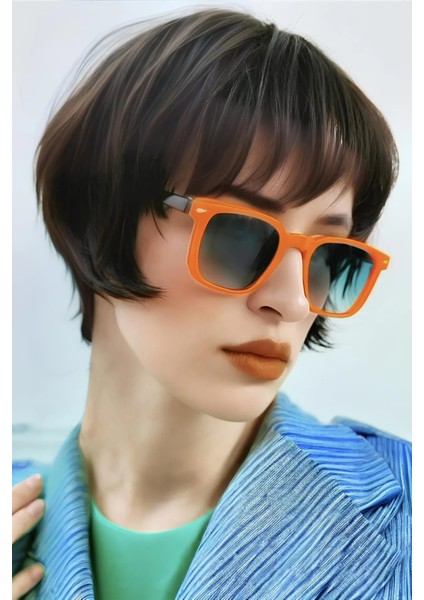 Solaré Unisex Orange Blue Güneş Gözlüğü – Turuncu
