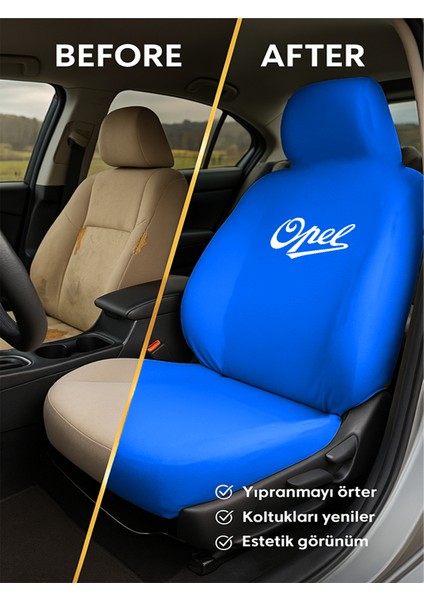 Opel Corsa Kumaş Koltuk Kılıfı Tam Uyum Set