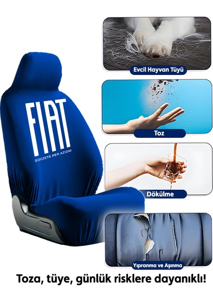 Fiat Uyumlu Stilo Araç Koltuk Kılıfı 4 Parça Set