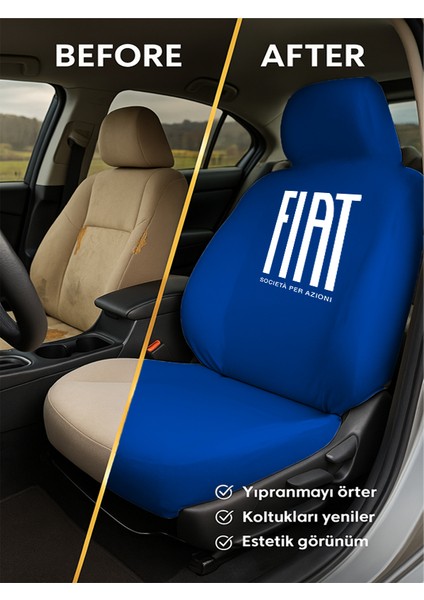 Fiat Uyumlu Stilo Araç Koltuk Kılıfı 4 Parça Set