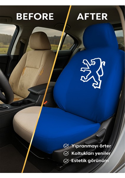 Peugeot 206 Oto Servis Kılıfı 4 Parça Takım Set fırsatları