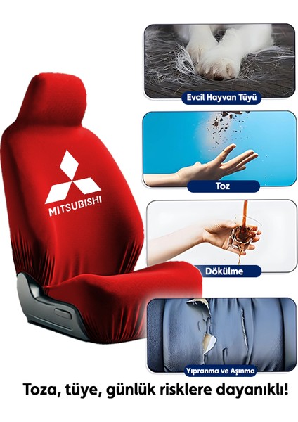 Mitsubishi Lancer Kumaş Koltuk Kılıfı 4 Parça Takım Set