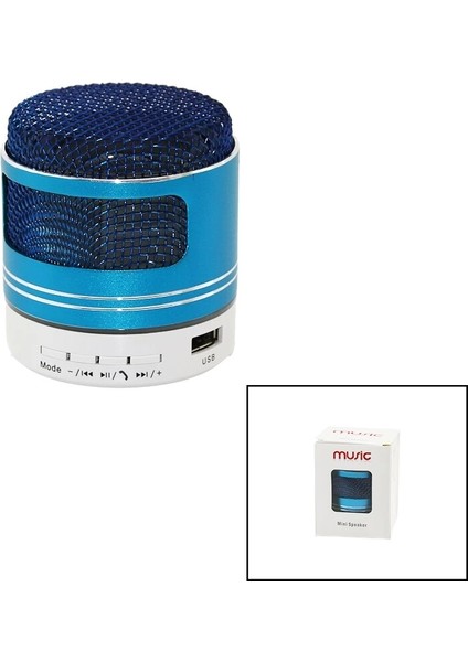 Mikrofon Kafa Modeli Bluetooth Wireless Mini Hoparlör Speaker USB ŞARJLI3W (4887)