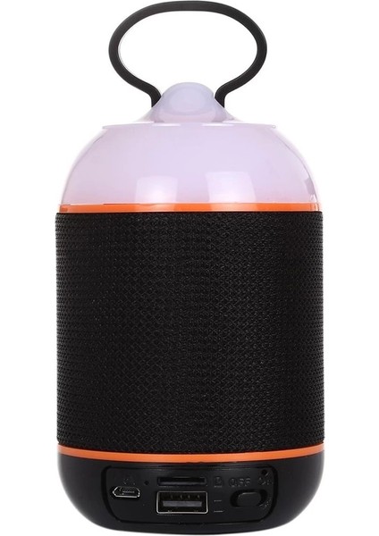 Usb/sd/fm/bluetooth Destekli Taşınabilir LED Işıklı Wıreless HOPARLÖR-605 (4887)