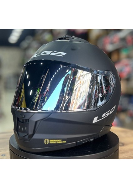 Stream 2 Mat Siyah Full Face Motosiklet Kaskı Gri Camlı fırsatları